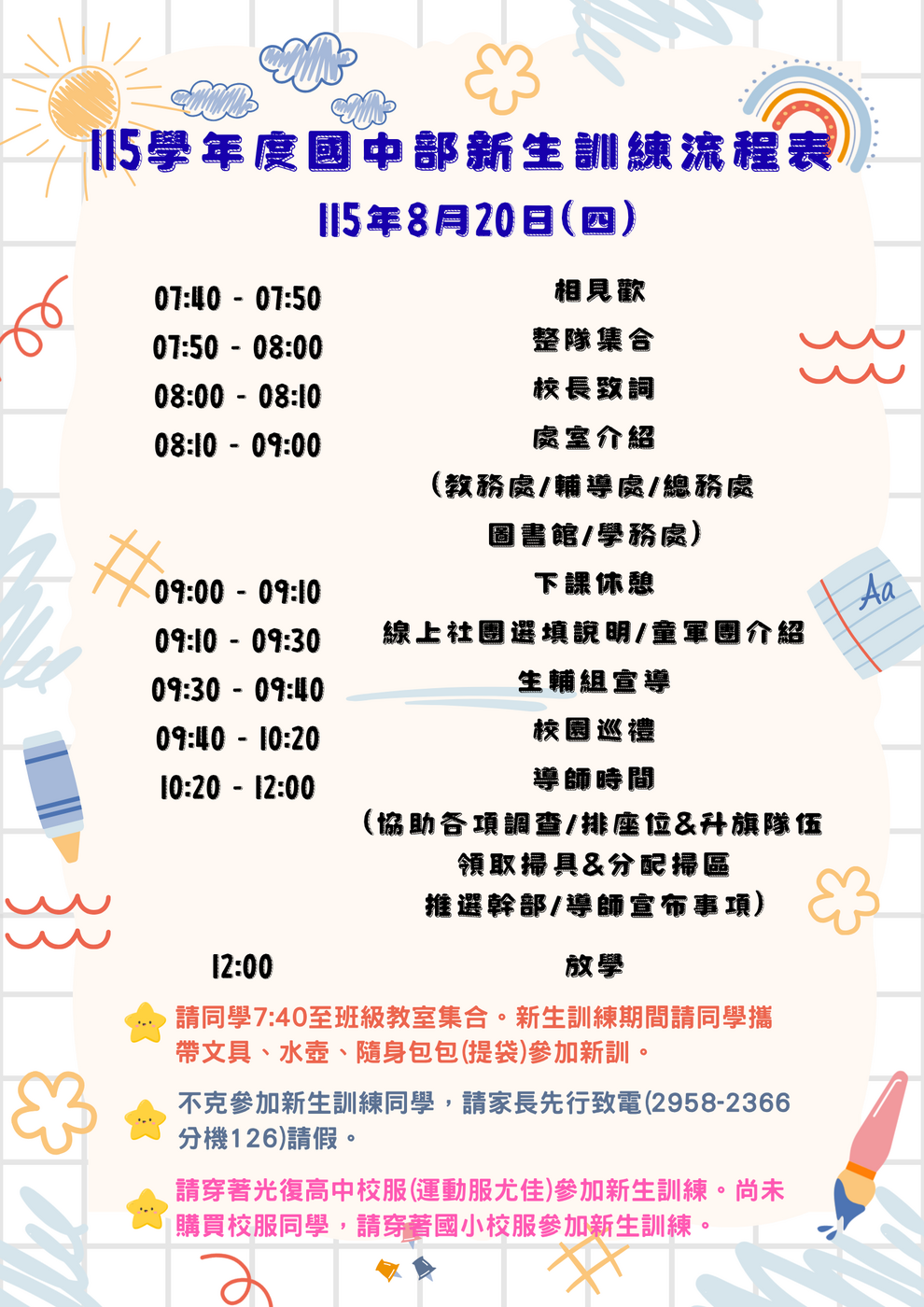 流程表
