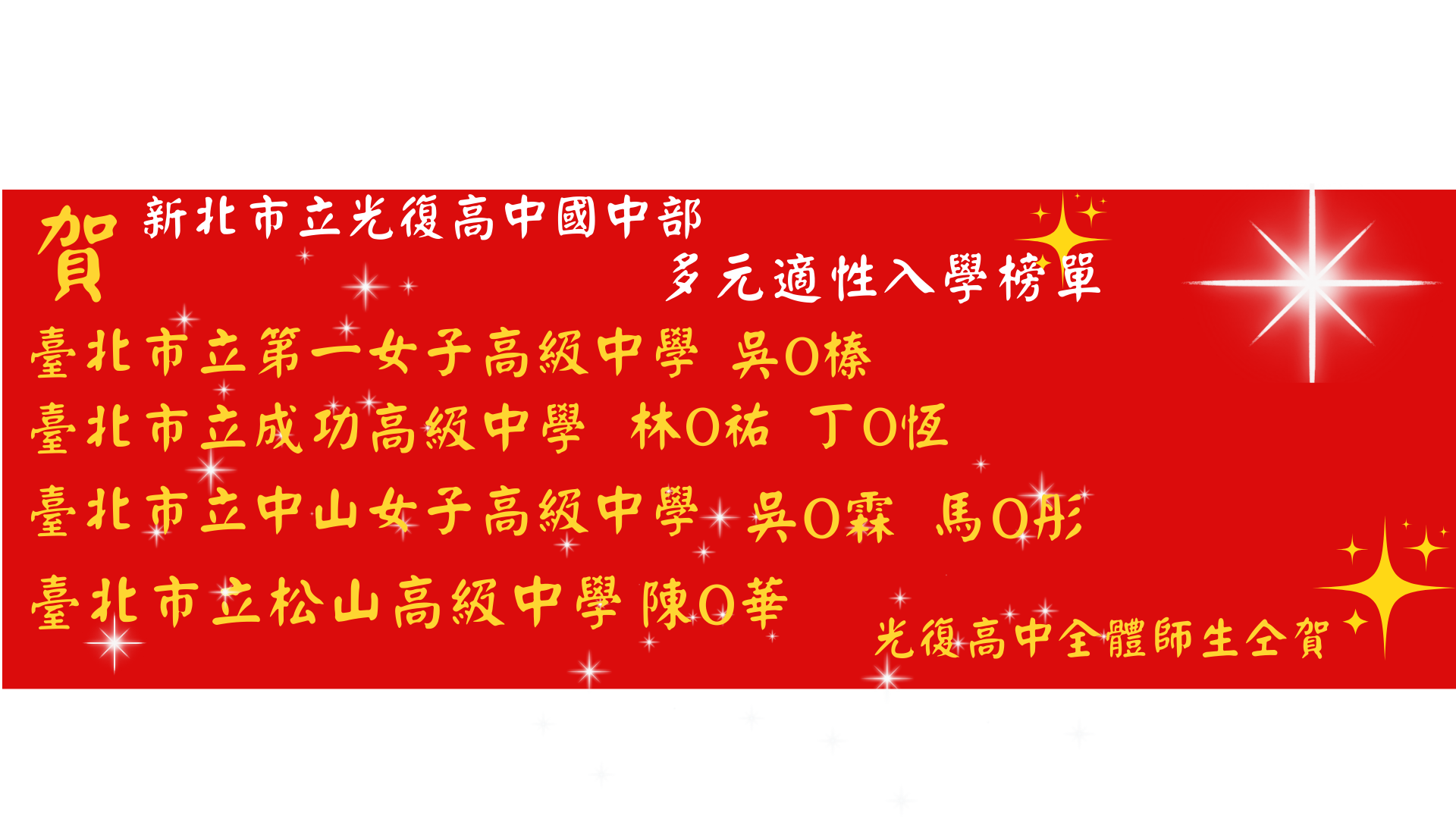 國中升學榜單